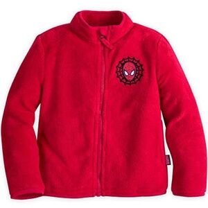 Marvel Spider-Man Red Fleece Zip-Up Jacket | Kids 2T Toddler Boy Sweatshirt